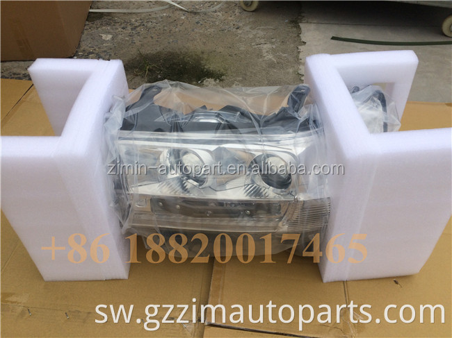 high quality Factory Sale white / black bottom Car head lamp headlight For fj200 lc200 2016 +